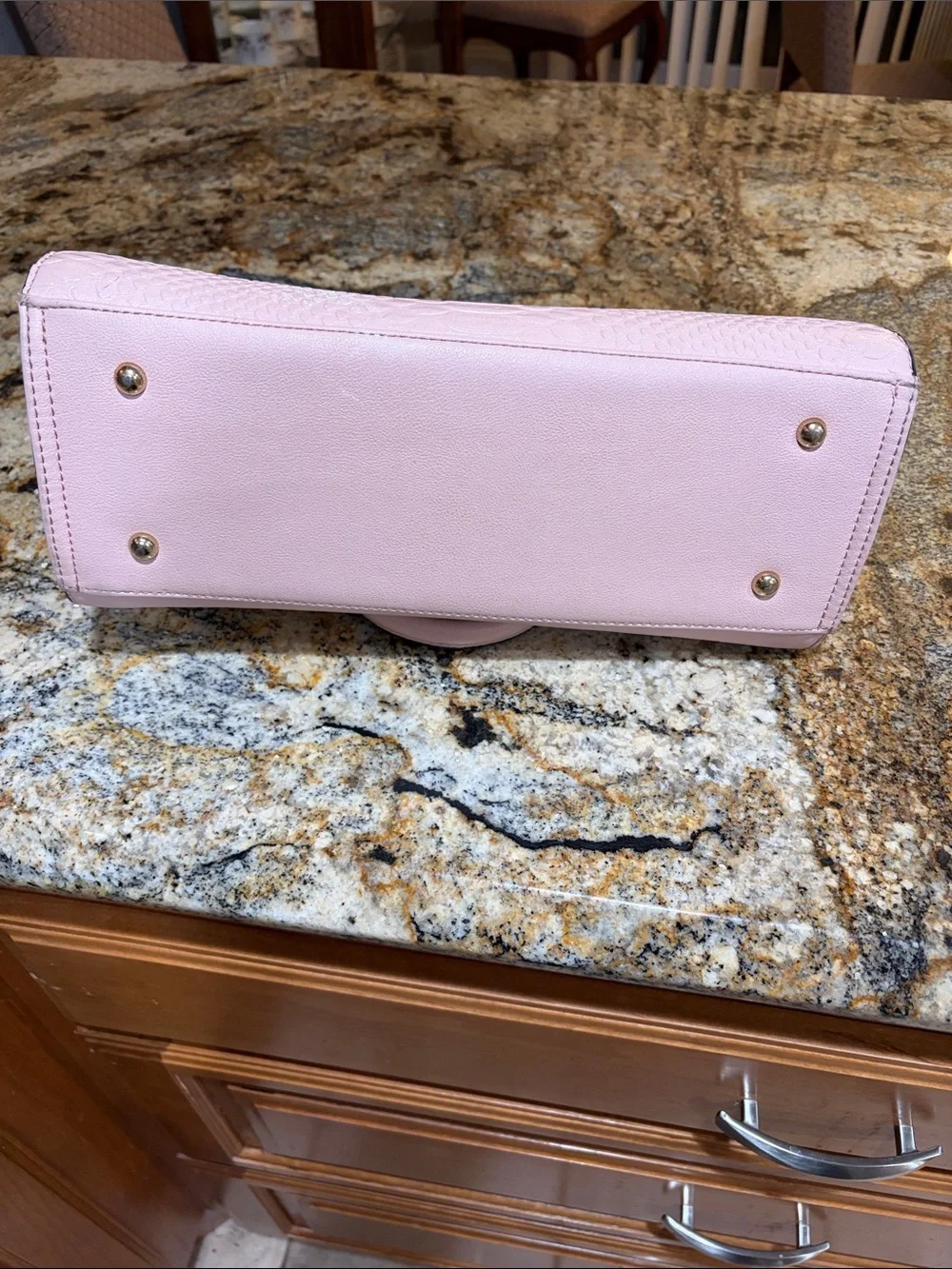 Structured Pink Leather Tote Bag - Elegant Everyday Carry